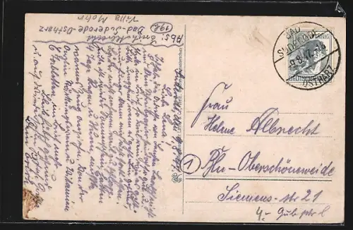 AK Bad Suderode, Harz, Ortsansicht mit Kirche und umliegenden Gebäuden