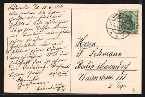 AK Bad Suderode a. Harz, Ortsansicht mit Kirche und umliegender Landschaft