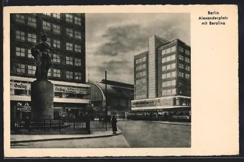 AK Berlin, Alexanderplatz mit Berolina