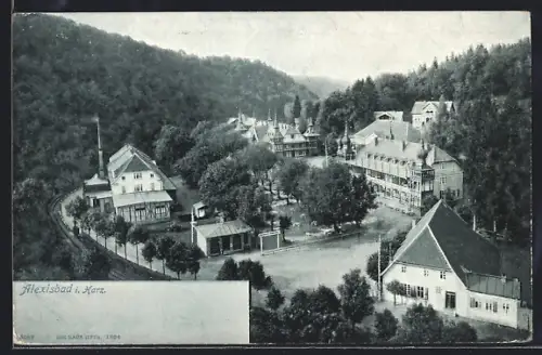AK Alexisbad i. Harz, Kurhaus, Parkanlagen, umliegende Gebäude