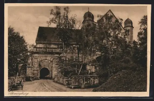 AK Schwarzburg, Eingang zum Schloss