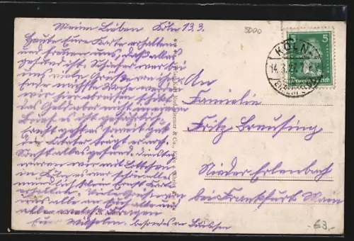 AK Köln, Totalansicht, Dom, Rheinbrücke