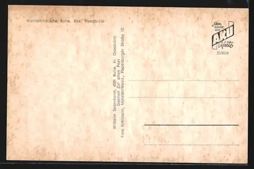 AK Rulle /Bez. Osnabrück, Wallfahrtskirche