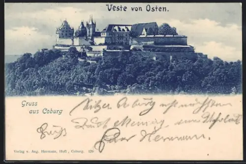 AK Coburg, Veste von Osten