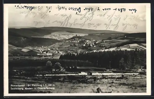 AK Gr. Feldberg i. T., Seelenberg, Nieder- und Oberreifenberg, Landschaftspanorama