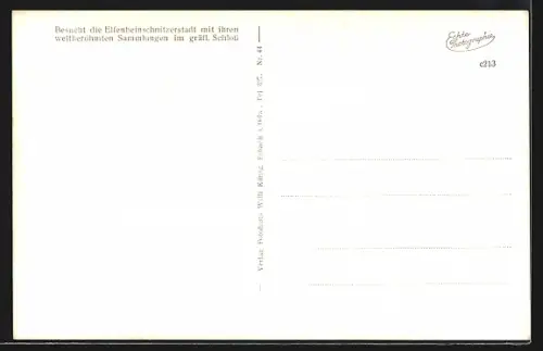 AK Erbach i. Odw., Rittersaal im Schloss