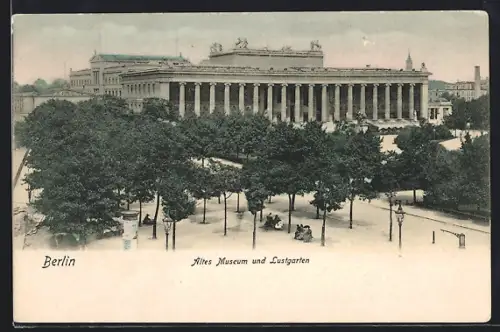 AK Berlin, Altes Museum, Lustgarten