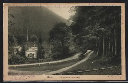AK Tabarz, Lauchagrund mit Übelberg