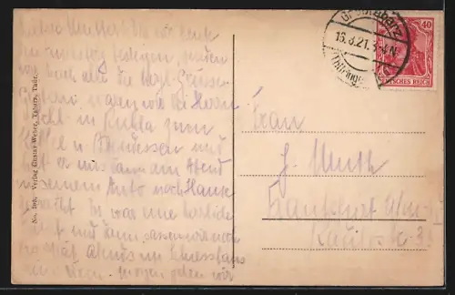 AK Tabarz, Lauchagrund mit Übelberg