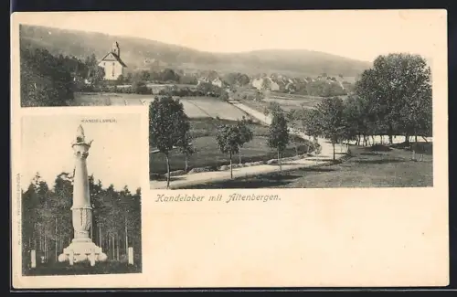 AK Altenbergen, Kandelaber, Ortsansicht
