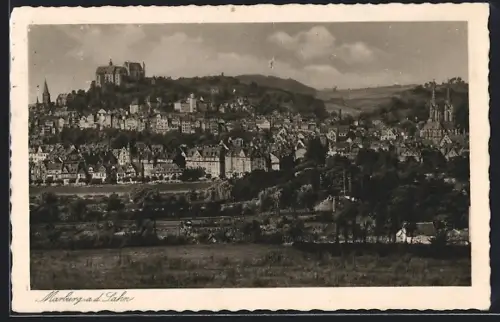 AK Marburg a. d. Lahn, Schloss, Stadtansicht