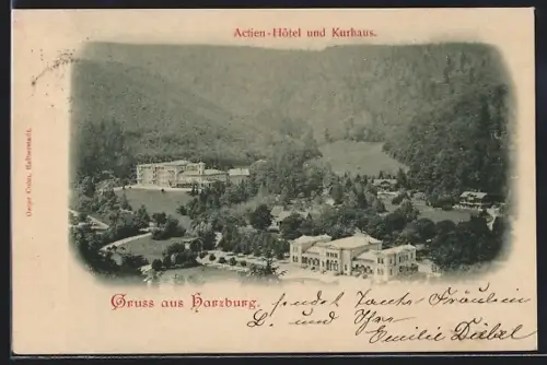 AK Bad Harzburg, Actien-Hôtel und Kurhaus