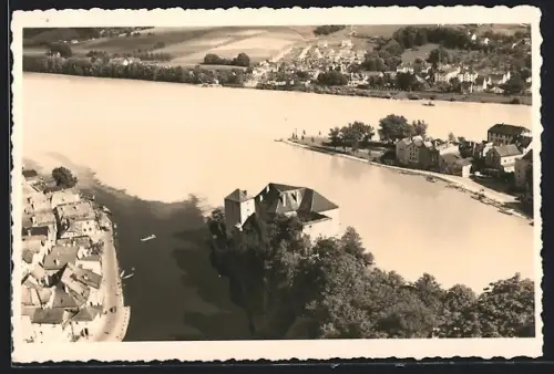 Foto-AK Passau, Panorama mit Schloss