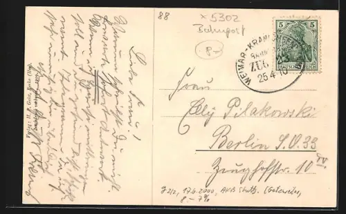 AK Bad Berka, Schutzhütte am Hexenberge