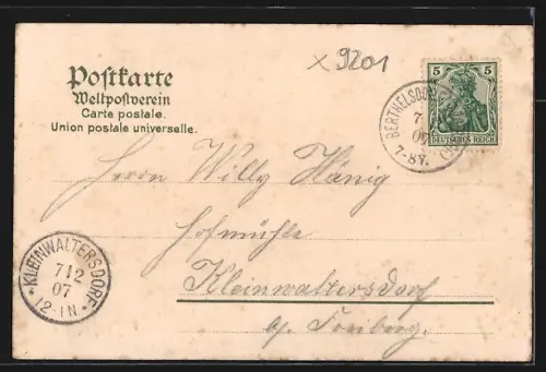 AK Kleinschirma, Gasthof Kleinschirma, Schiffsschaukel