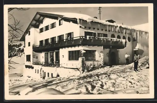 AK Wertach /Allgäu, Gasthaus Berghaus Tirol im Schnee
