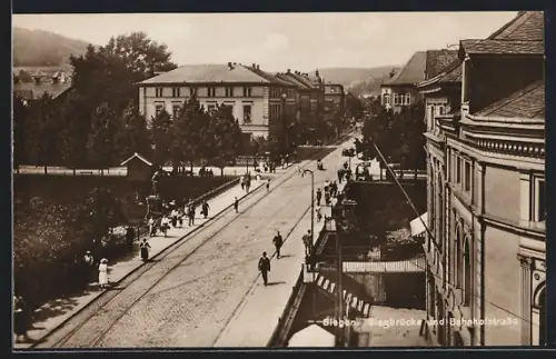 AK Siegen, Siegbrücke & Bahnhofstrasse