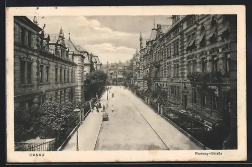 AK Hanau, Ramsay Strasse mit Kindern