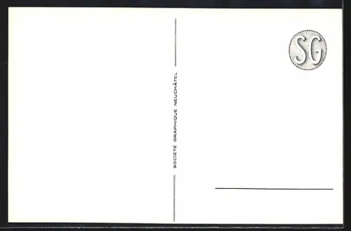 AK Neuchatel, Place Pury, Strassenbahn