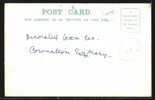 AK Nottingham, The Nottingham Illuminated Tram Car, Strassenbahn