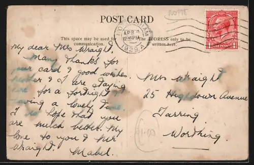 AK Nottingham, Market Place, Strassenbahn