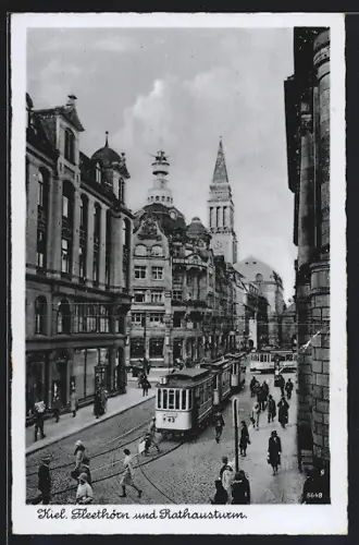 AK Kiel, Strassenbahnen am Fleethörn
