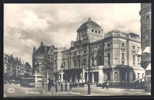 AK Stockholm, Kungl. Dramatiska Teatern, Strassenbahn