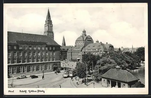 AK Kiel, Strassenbahn am Platz