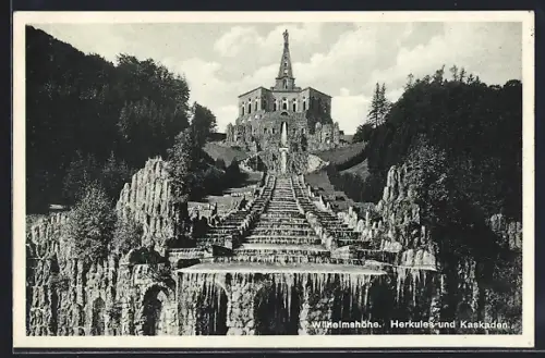 AK Kassel-Wilhelmshöhe, Herkules und Kaskaden