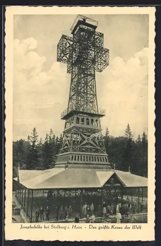 AK Stolberg / Harz, Blick auf das Gasthaus Josephshütte