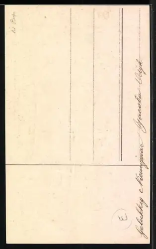 Künstler-AK Schornsteinfeger Junge schaut verträumt, Turmuhr steht auf 12