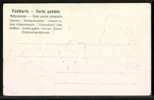 Präge-AK Osterküken tragen einen Korb mit Ostereiern an einer Blumengirlande, Fröhliche Ostern!