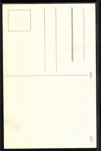 AK Krampus mit leicht bekleideter Dame
