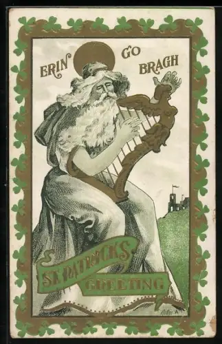 AK St. Patrick spielt Harfe, St. Patricks Day