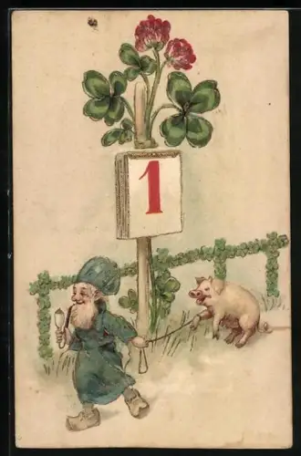 AK Zwerg führt ein Schwein