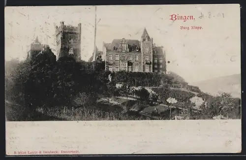 AK Bingen / Rhein, Burg Klopp