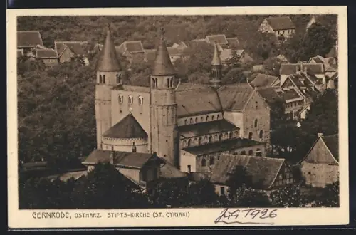 AK Gernrode / Harz, Stiftskirche St. Cyriakus