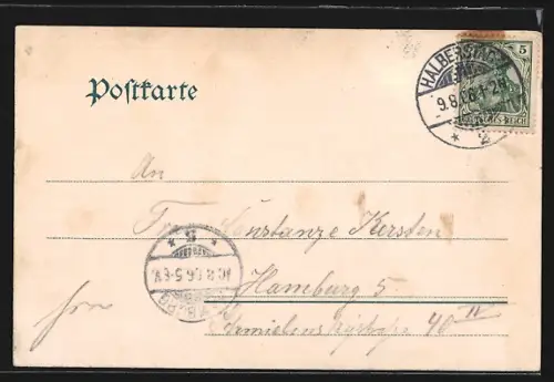 AK Gernrode / Harz, Teilansicht mit Stubenberg