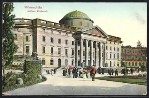 AK Wilhelmshöhe, Schloss, Westfacade