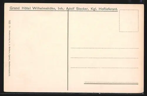 AK Wilhelmshöhe, Schloss, Westfacade