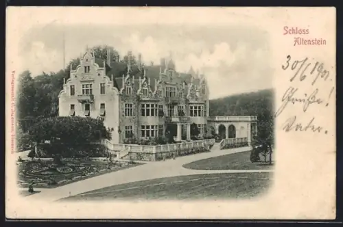 AK Altenstein / S.-M., Blick auf Schloss
