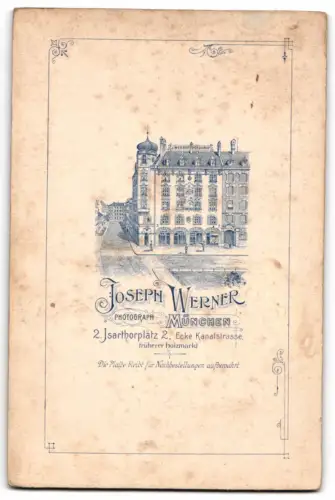 Fotografie Joseph Werner, München, Isarthorplatz 2 Ecke Kanalstr., Hochzeitspaar