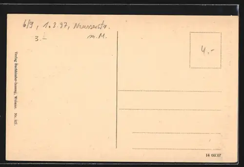 AK Weimar / Thüringen, Ansicht der Bibliothek