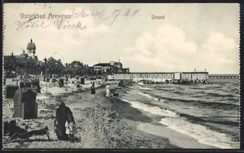 AK Arendsee / Ostseebad, Strand