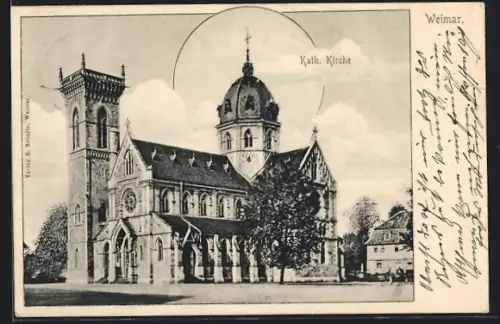 AK Weimar / Thüringen, Kath. Kirche