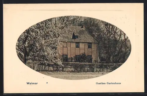 AK Weimar / Thüringen, Goethes Gartenhaus