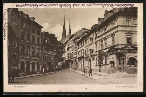AK Weimar / Thüringen, Hotel in der Vorwerksgasse