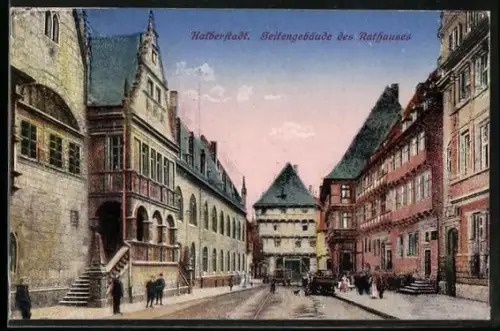 AK Halberstadt, Seitengebäude des Rathauses