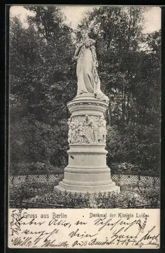 AK Berlin, Denkmal der Königin Luise im Tiergarten