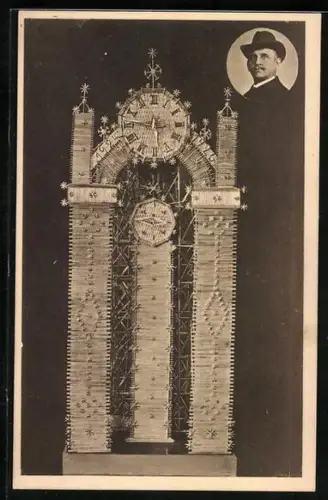 AK Goslar a. Harz, Kunstuhr aus Strohhalmen von Aug. Lehrke